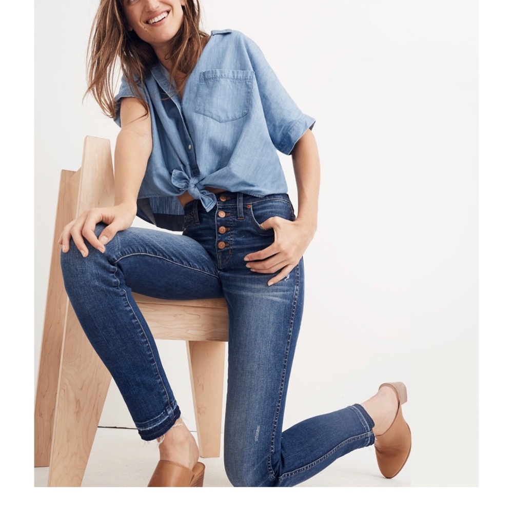 Madewell Petite 10” High Rise Skinny Jeans